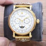 Yellow Gold Patek Philippe Annual Calendar Watches 41 Mens